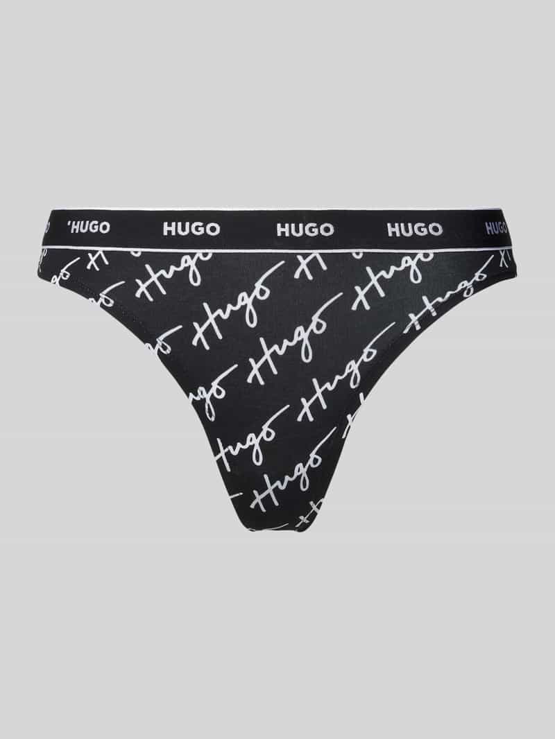HUGO String met label in band model 'Carousel'