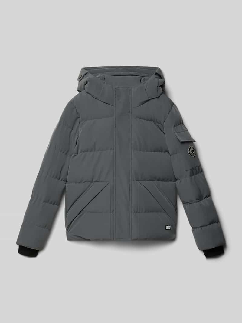 CARS JEANS Regular fit gewatteerd jack met logo-applicatie model 'Camden'