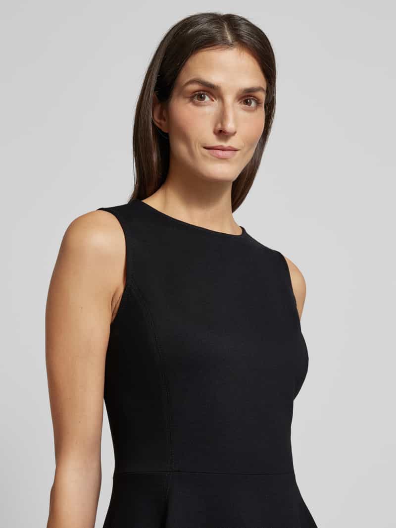 Lauren Ralph Lauren Knie-lange jurk van Viscosemix Model 'CHARLEY' zwart, foto 4
