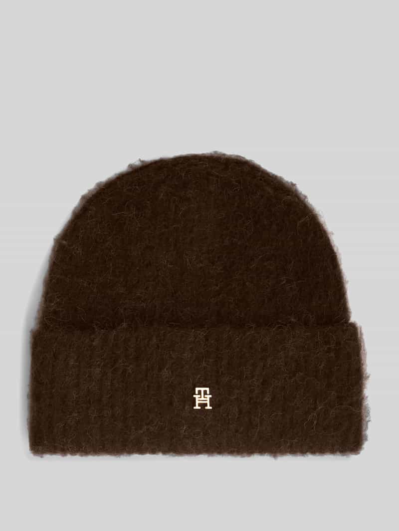 Beanie van wolmix met alpacawol