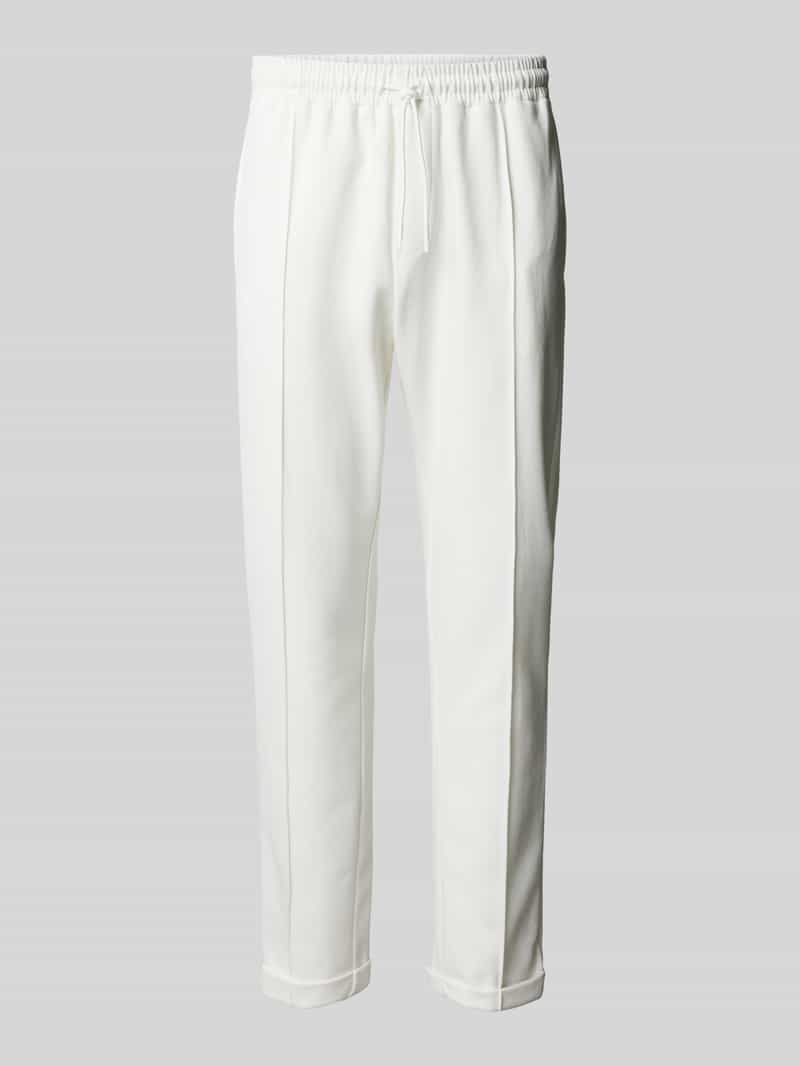 Antony Morato Regular fit stoffen broek met vaste persplooien