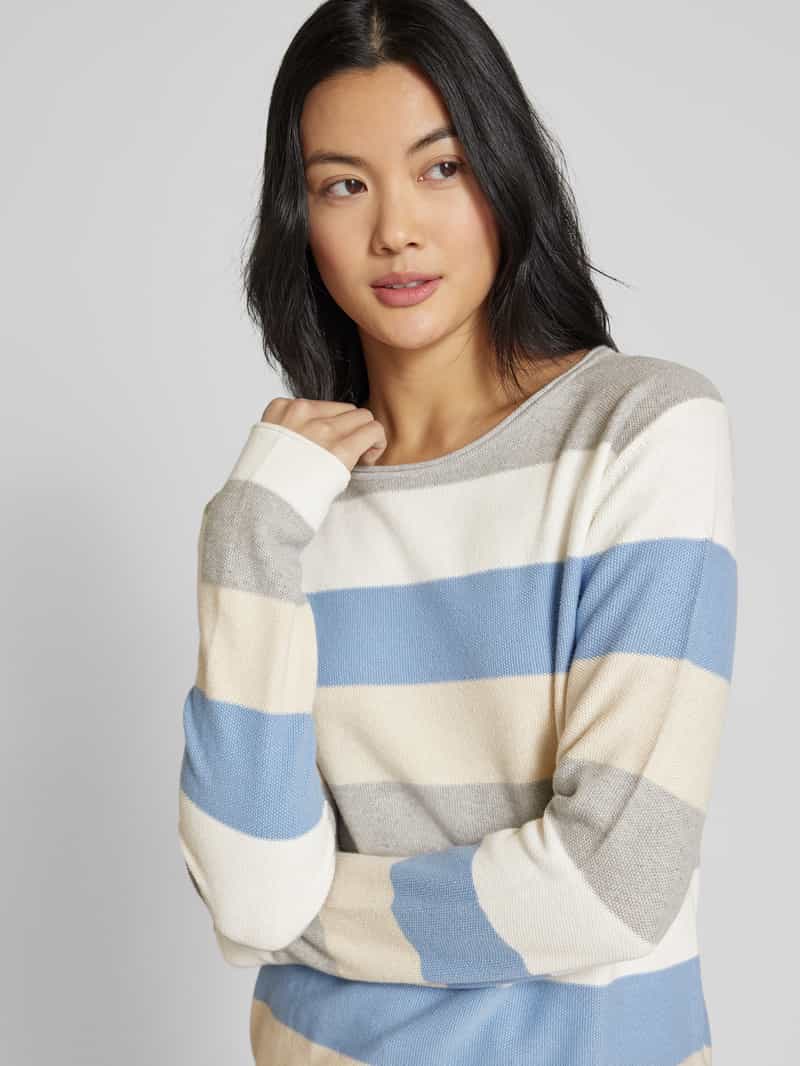 Tom Tailor Regular fit gebreide pullover met katoen