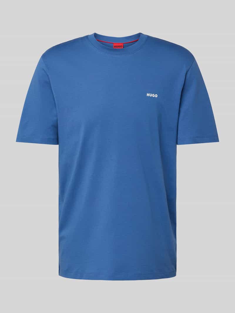 HUGO T-shirt met labelprint model 'Dero'