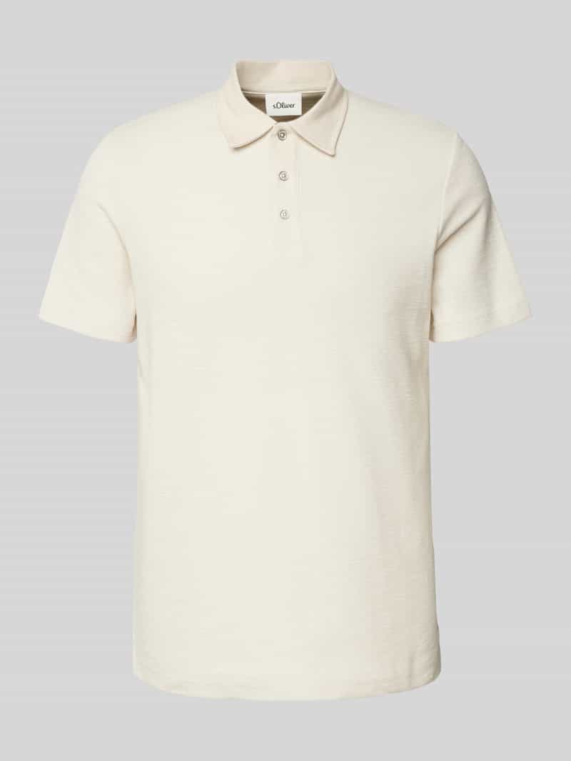 s.Oliver RED LABEL Regular fit poloshirt van katoenmix