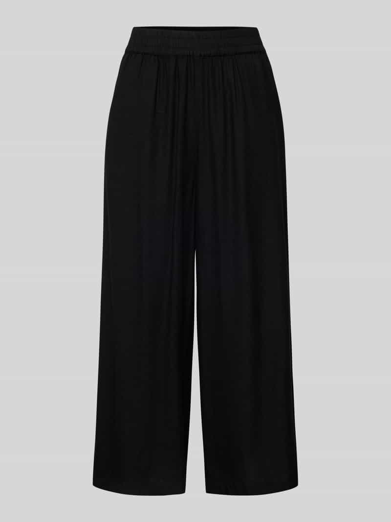 Pieces Loose fit culotte van een mix van viscose en linnen model 'PIA'