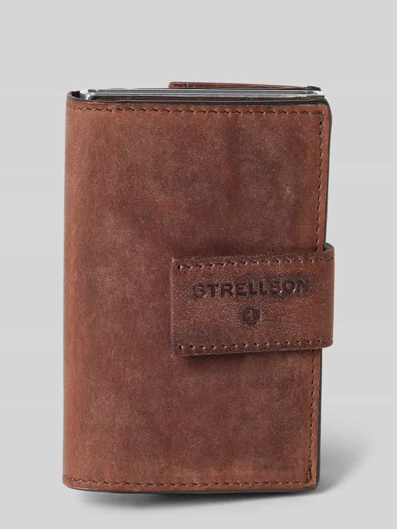 Strellson Portemonnee van echt runderleer model 'BRICKLANE C-THREE'
