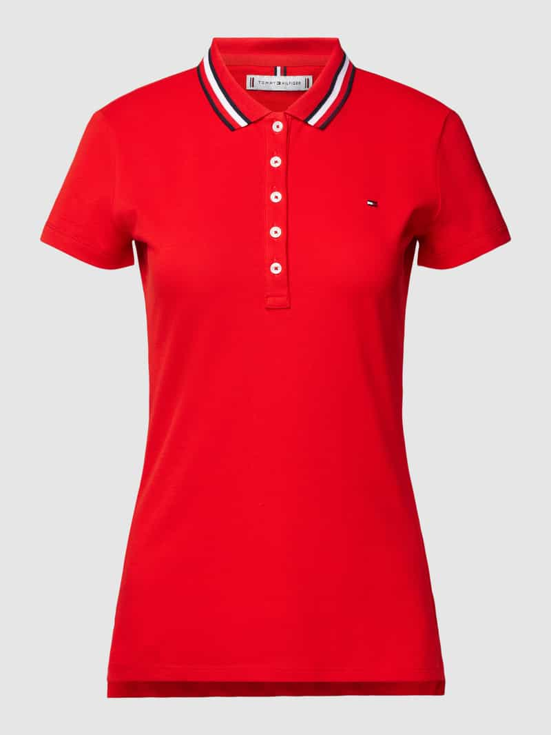 Tommy Hilfiger Slim fit poloshirt met contraststrepen