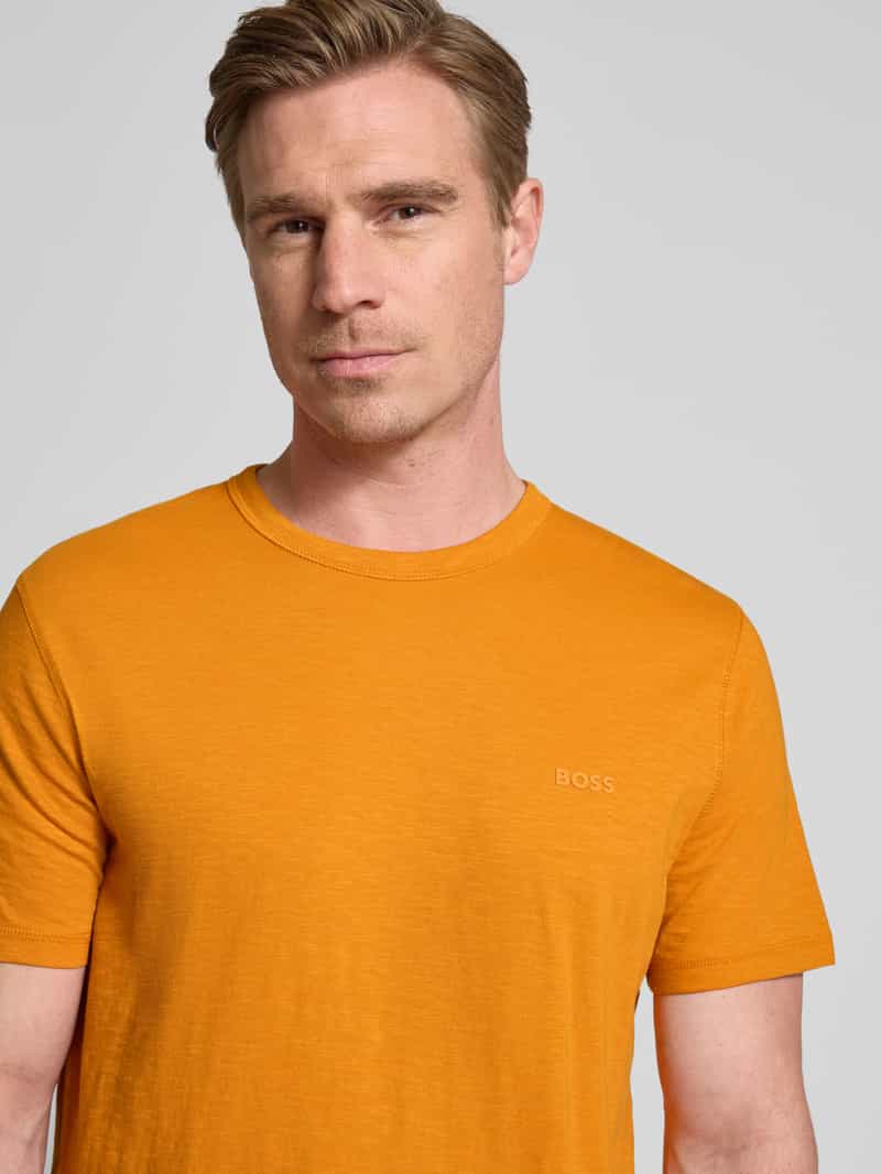 Boss Orange T-shirt met labelprint model 'Tegood'