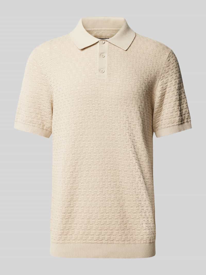 MCNEAL Regular fit poloshirt met structuurmotief