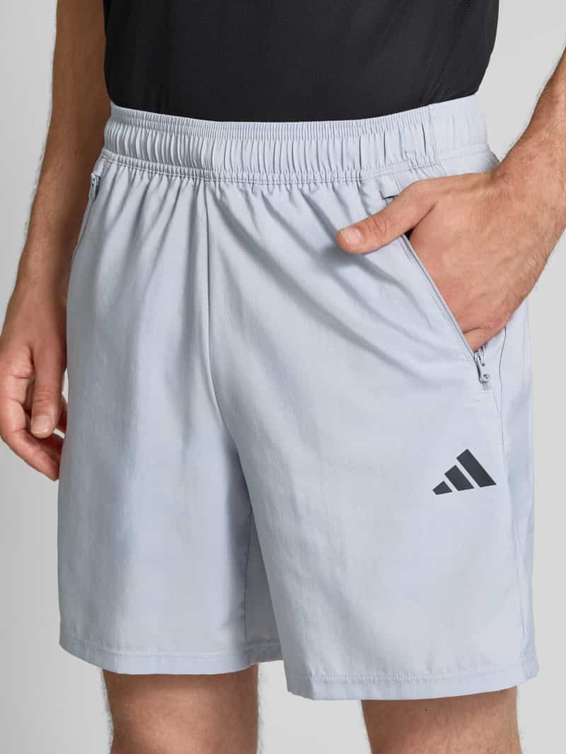 adidas Training Korte broek met ritszakken en logoprint