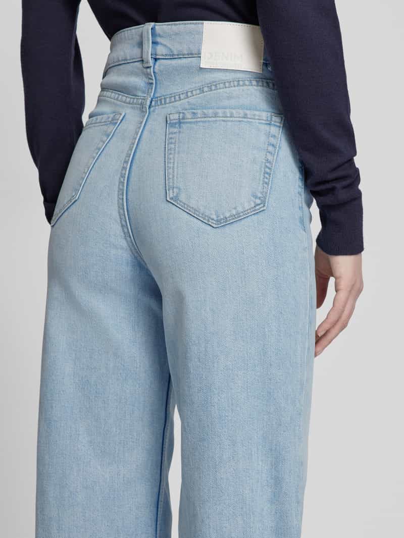 Tom Tailor Denim Wide leg jeans met open pijpzomen
