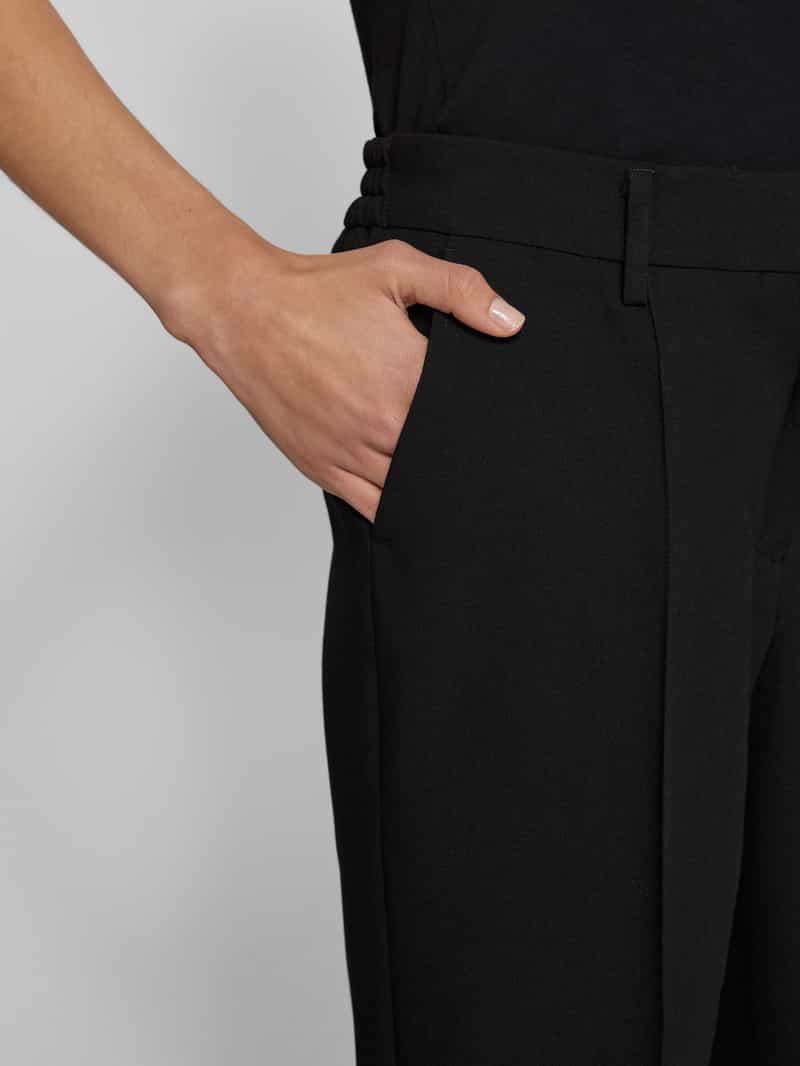 milano italy Straight leg stoffen broek met vaste bandplooien