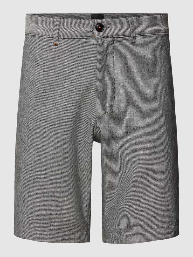 Boss Orange Slim fit bermuda met structuurmotief