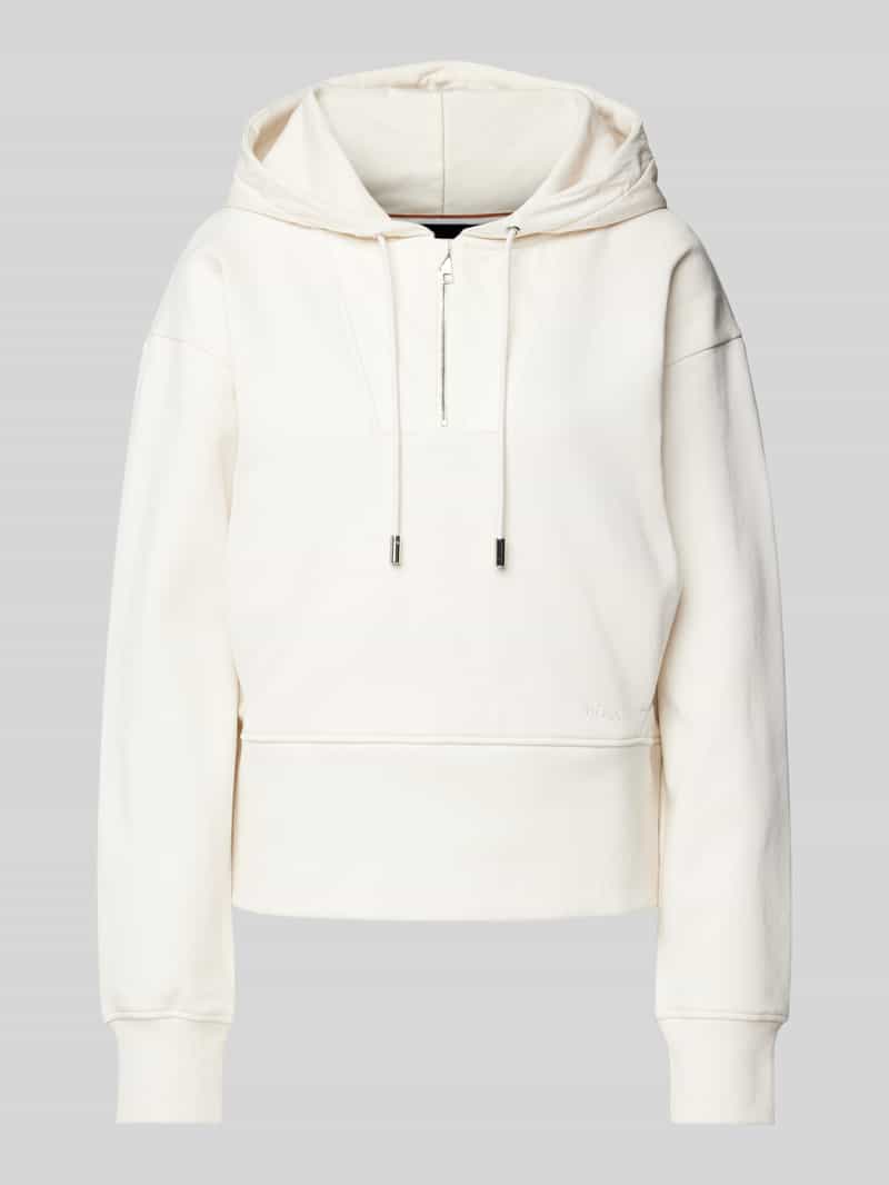 Boss Hoodie met extra brede schouders model 'Emrey'