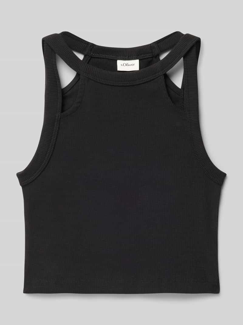 s.Oliver RED LABEL Slim fit tanktop met cut-outs