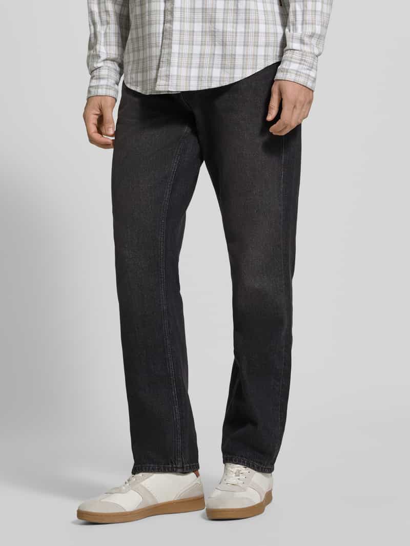 Gant straight fit jeans van mix van katoen en viscose