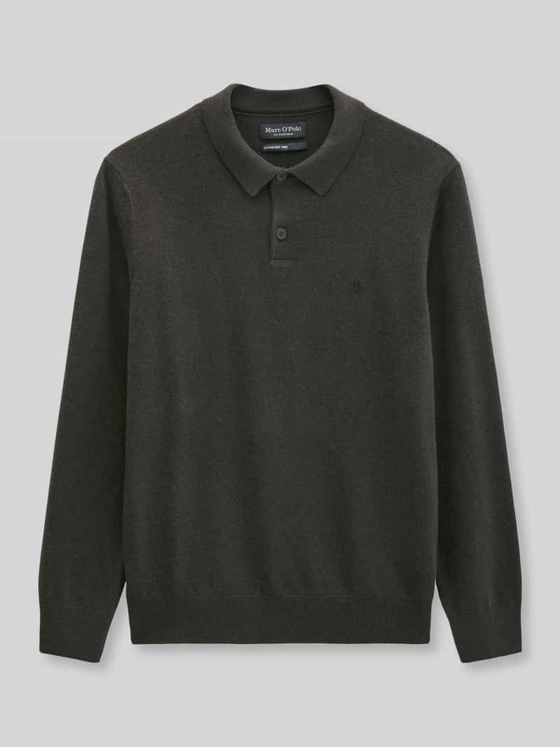 Marc O'Polo Regular fit pullover van mix van katoen en scheerwol