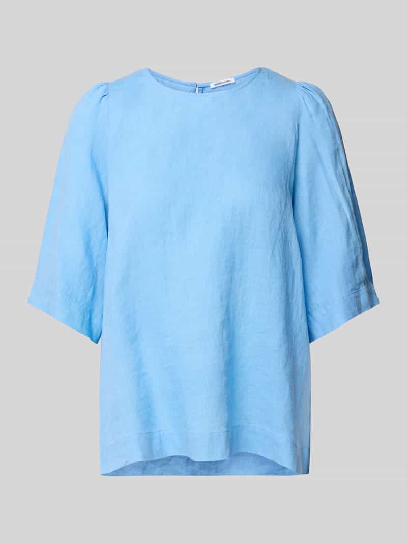 seidensticker Regular fit linnen blouseshirt met 1 2-mouwen
