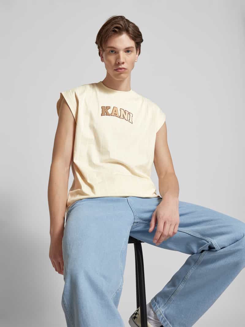 Karl Kani Straight fit tanktop met labelprint model 'SERIF'