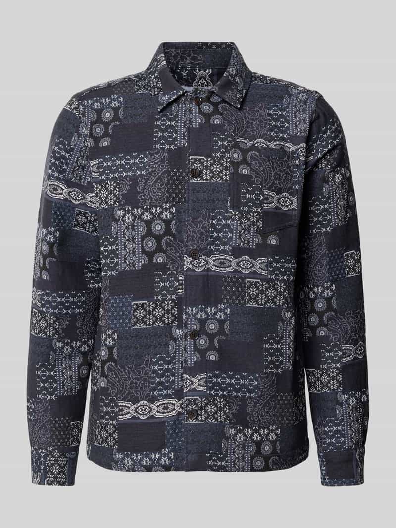 Les Deux Regular fit overhemdjack in denimlook