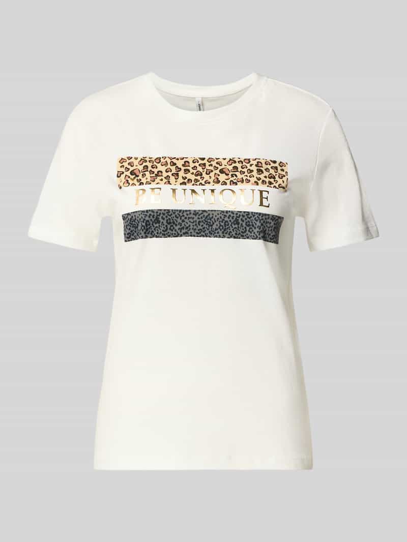 Only Regular fit T-shirt van puur katoen model 'TANYA LIFE'