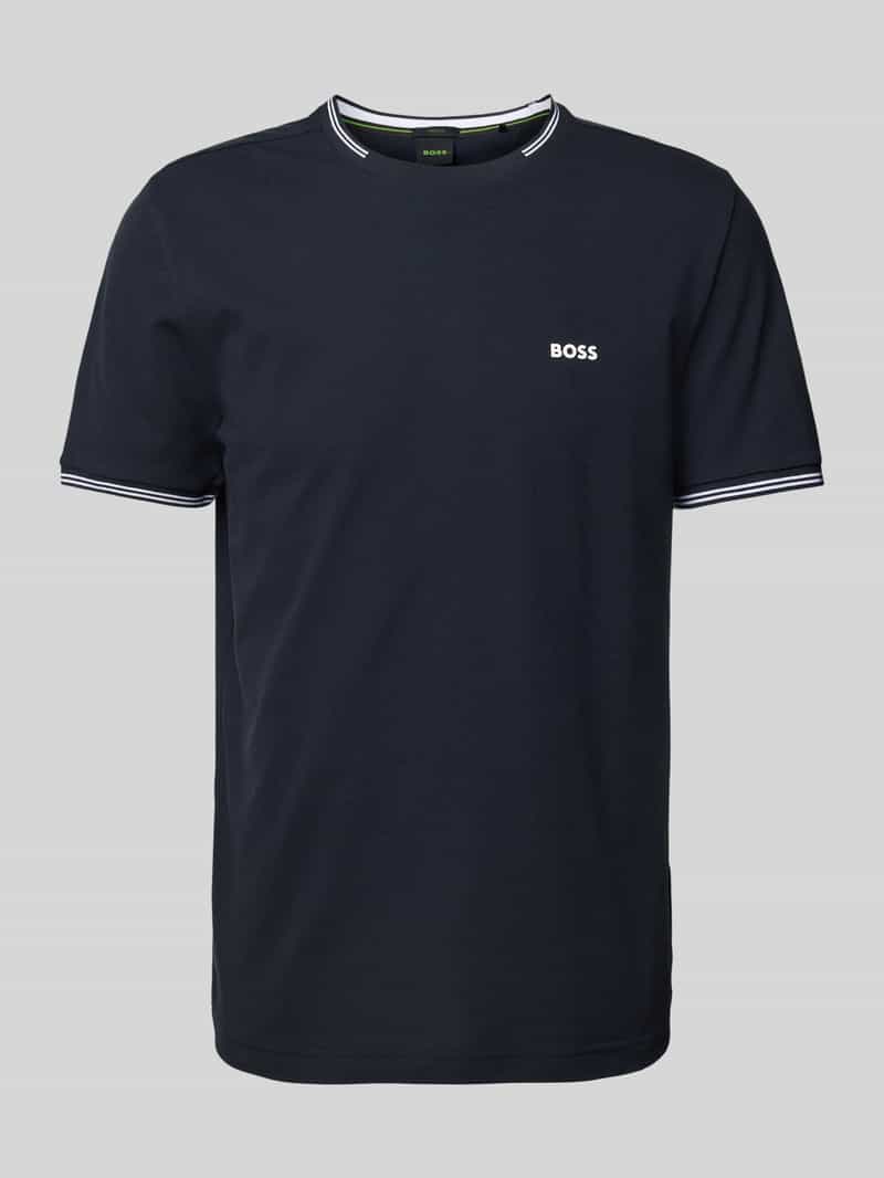 BOSS Green T-shirt met labelprint model 'Taul'