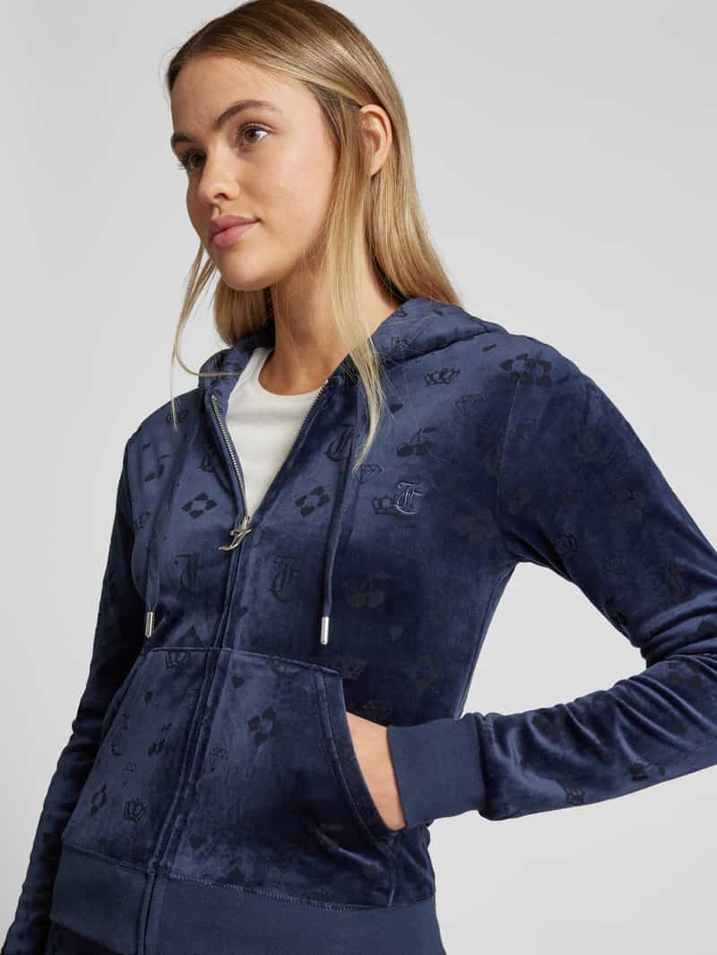 Juicy Couture Sweatjack met capuchon model 'MADISON'