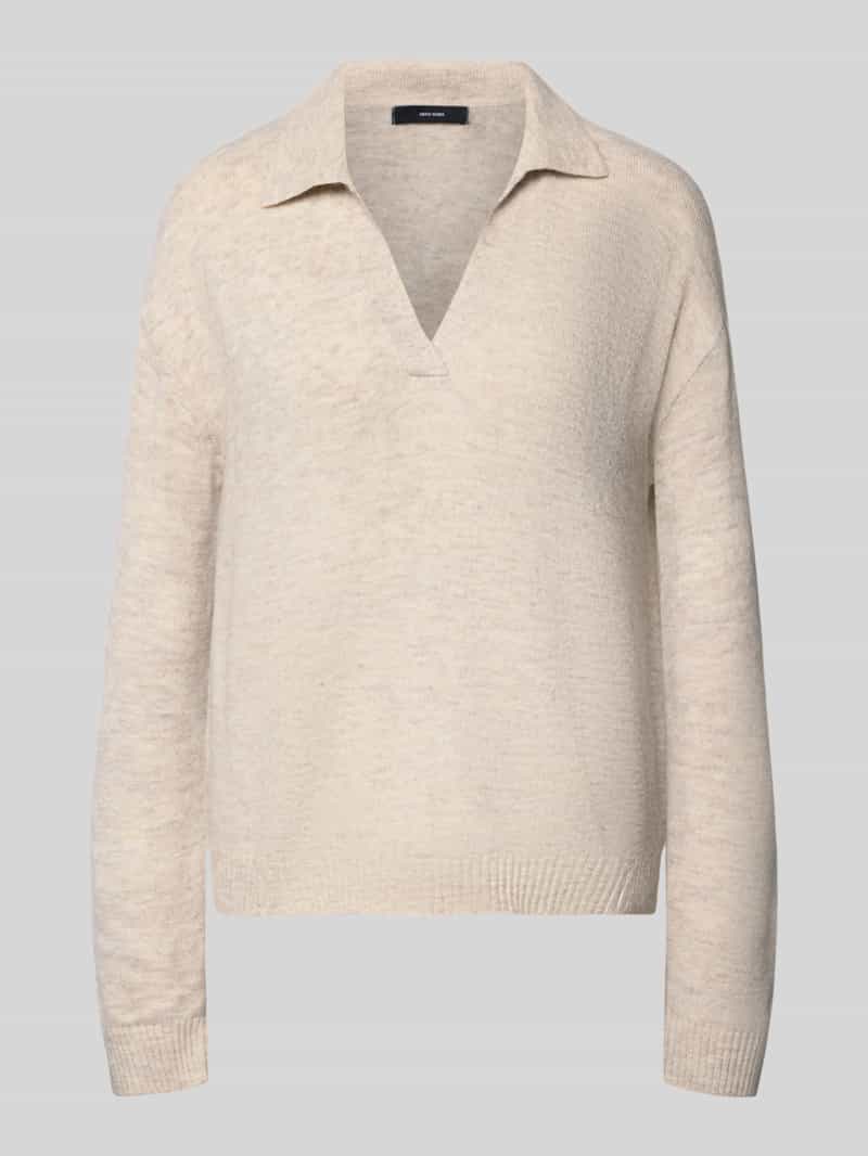 Vero Moda Regular fit gebreide pullover met overhemdkraag model 'LEFILE'