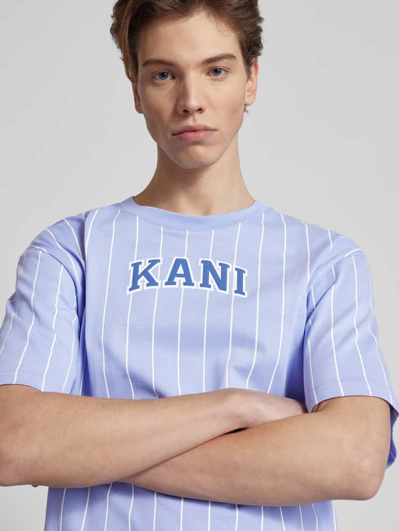 Karl Kani T-shirt met krijtstreep