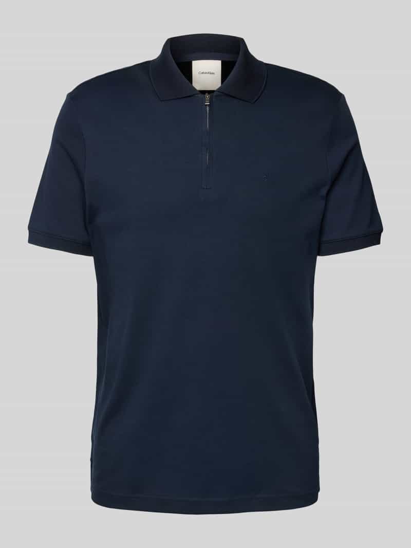 CK Calvin Klein Slim fit poloshirt met logostitching model 'LIQUID TOUCH'