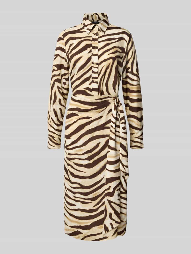 Lauren Ralph Lauren Midi-jurk met all-over dierenprint model 'Jaybin'
