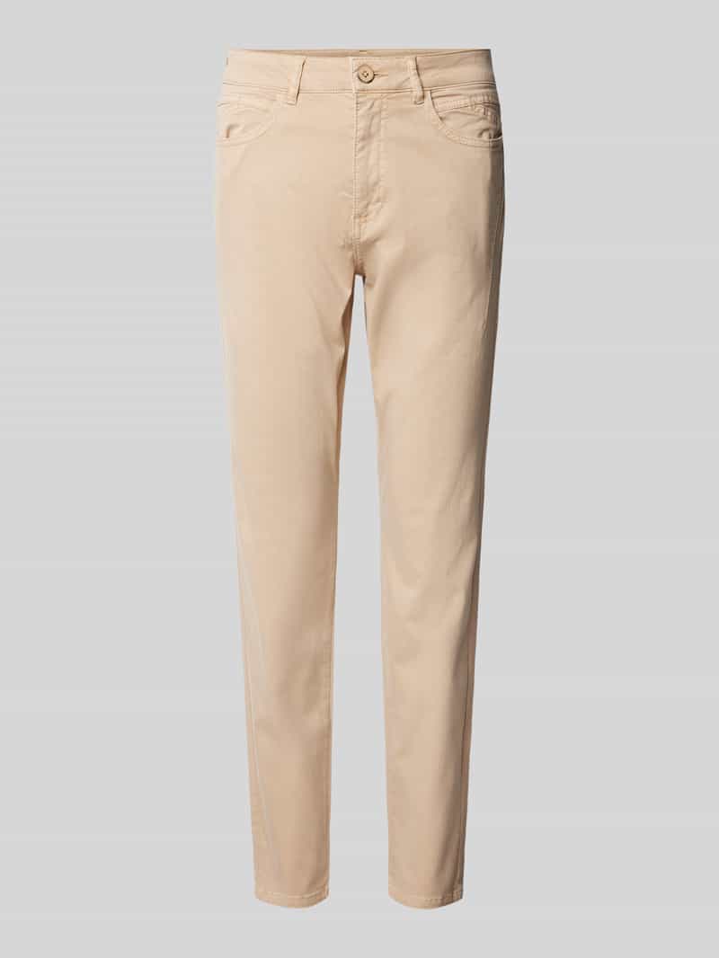 s.Oliver RED LABEL Slim fit stoffen broek van katoenmix