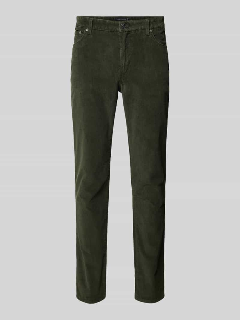 Tommy Hilfiger Straight leg corduroy broek in 5-pocketmodel, model 'DENTON'