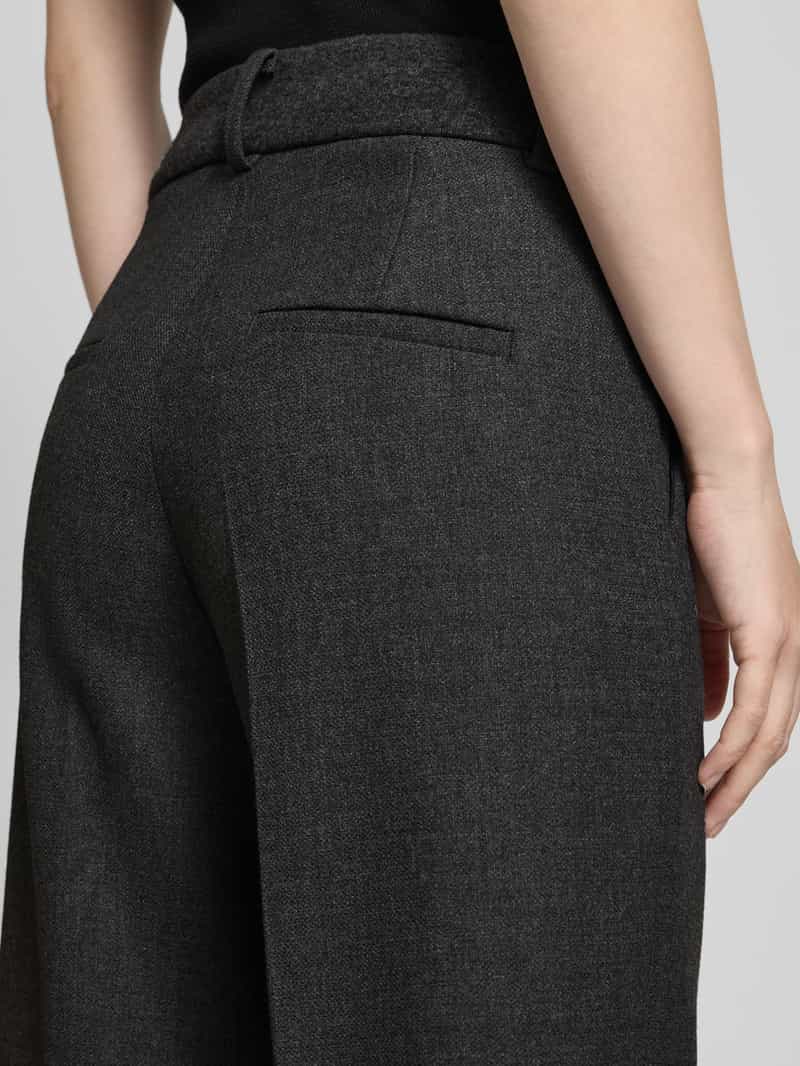 CAMBIO Wide fit stoffen broek met viscose model 'California'