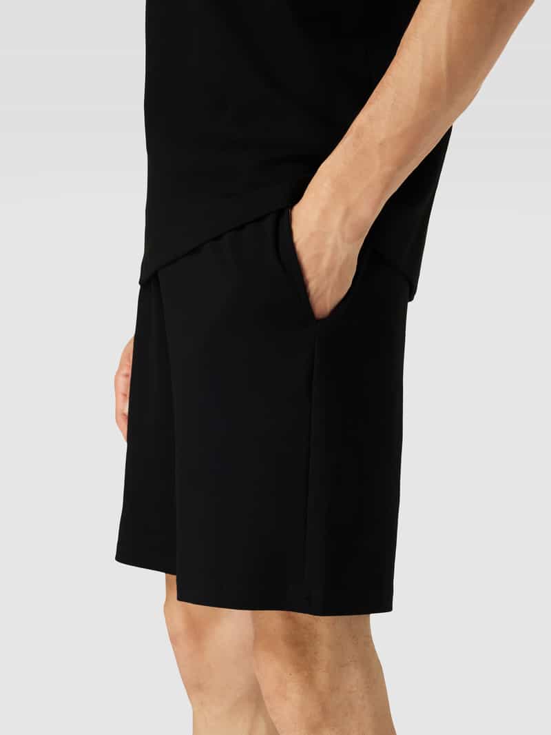 Christian Berg Men Sweatshorts met labeldetail