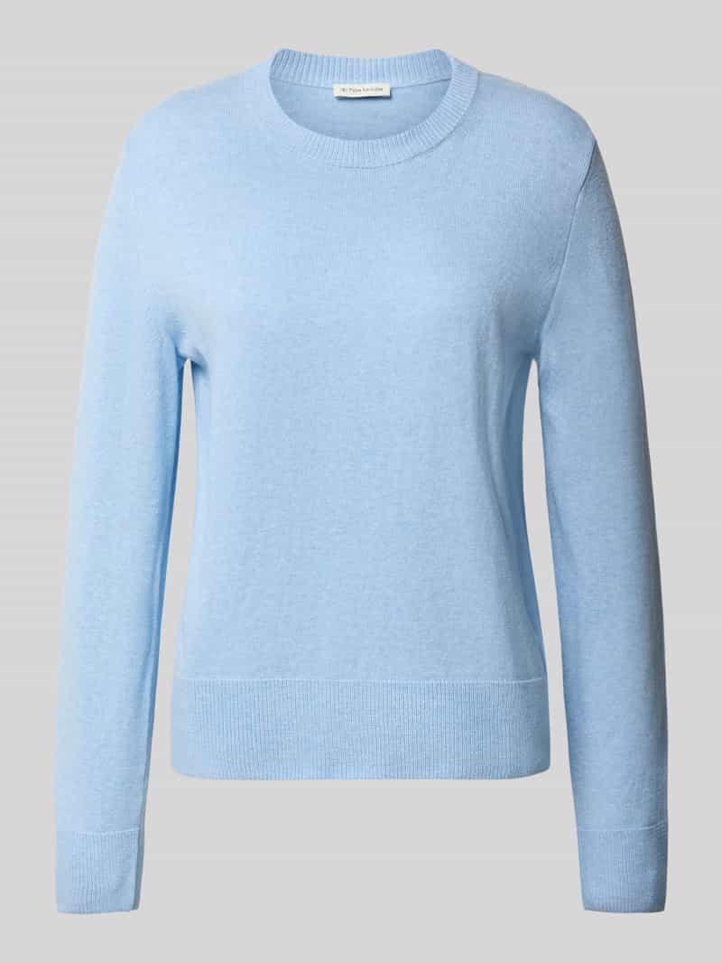 Tom Tailor Regular fit gebreide pullover van een mix van katoen en kasjmier