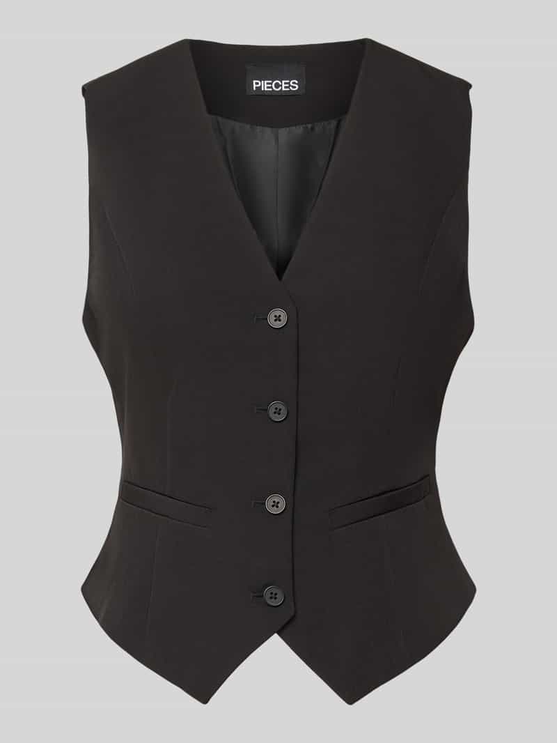 Pieces Regular fit gilet met V-hals model 'BOZY'
