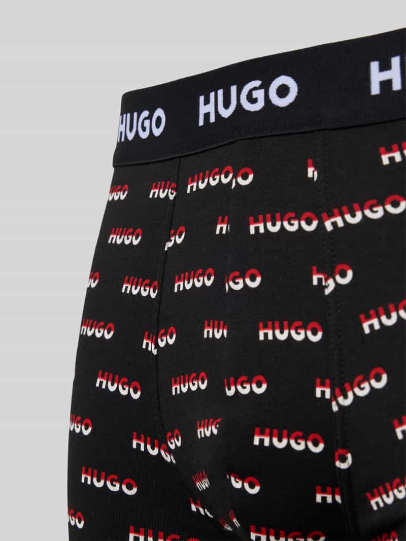 HUGO Boxershort met elastische logoband in een set van 3 stuks