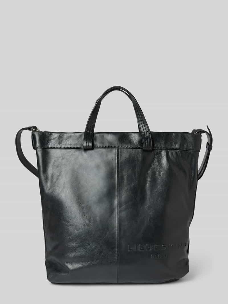 liebeskind berlin Tote bag van puur leer met labeldetail model 'Elvira'