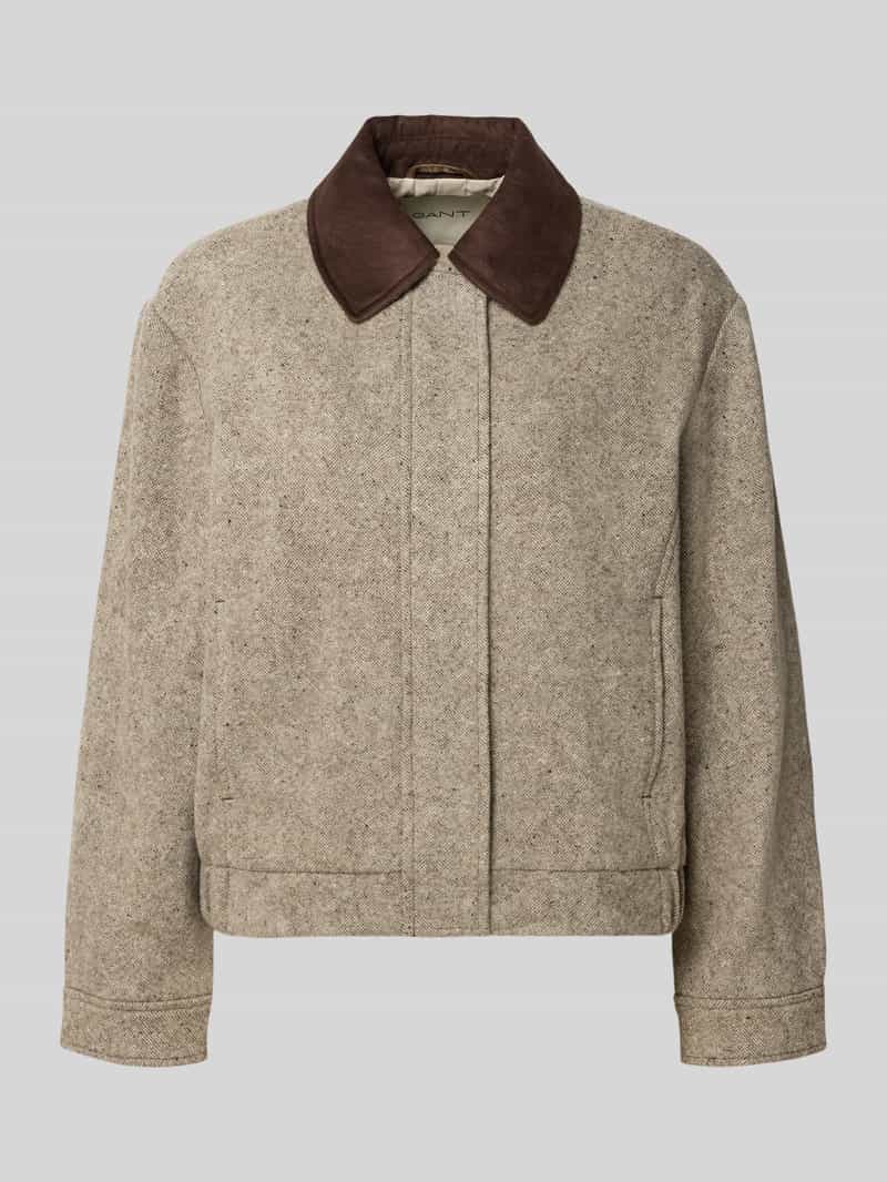 Gant Regular fit wollen jack model 'Contrast'