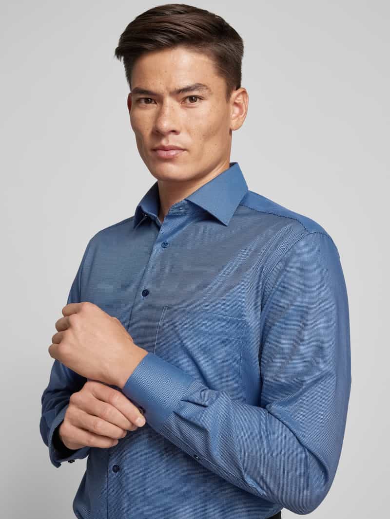 ETERNA COMFORT FIT Comfort fit zakelijk overhemd met kentkraag
