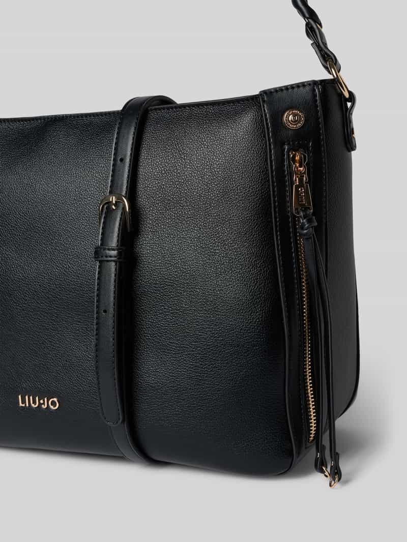 Liu Jo Hobo tas met labeldetail model 'GIHEN' nero, foto 4