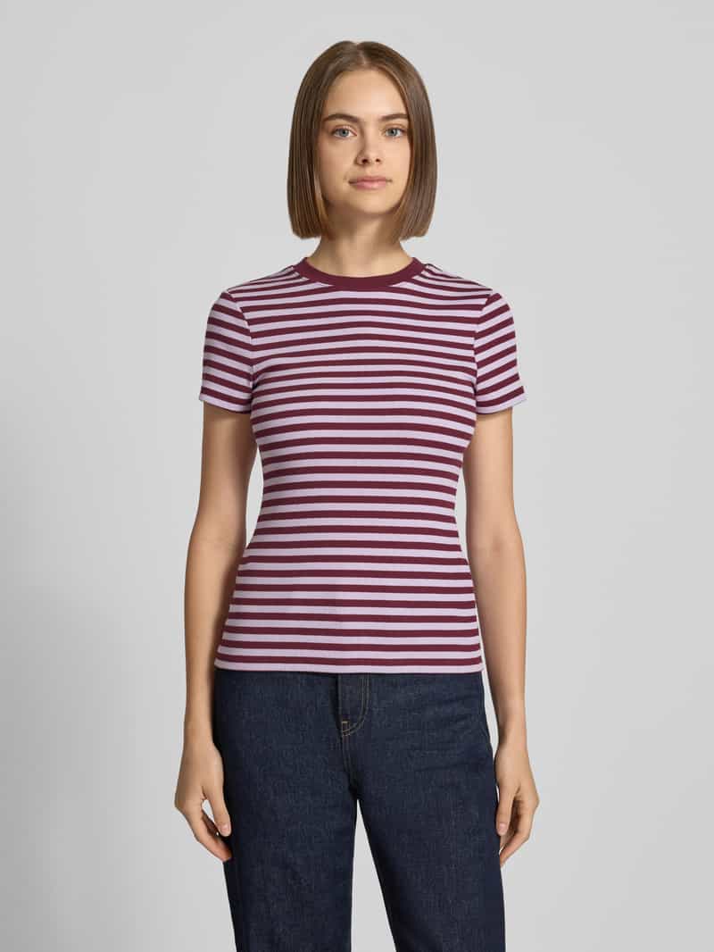 Topshop T-shirt met riblook model 'REBA'