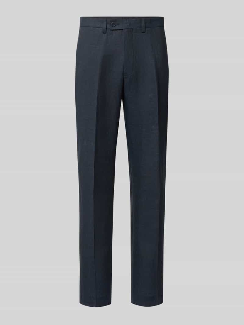 Linnen broek met achterzakken