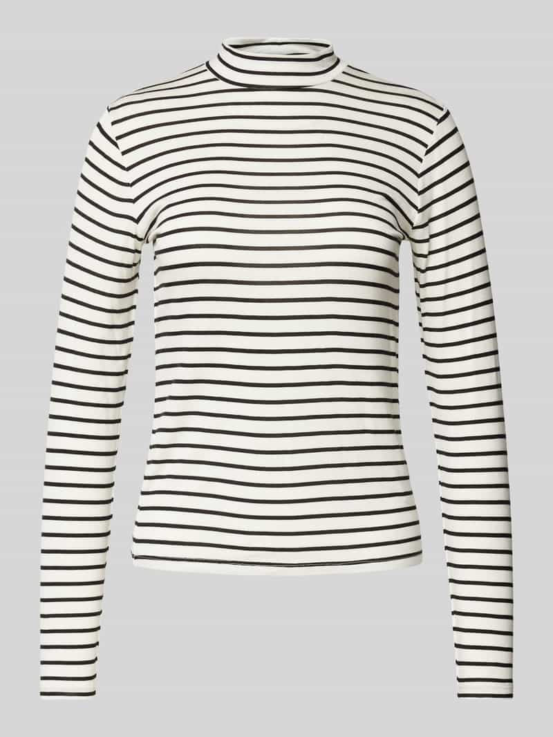 Shirt met lange mouwen en opstaande kraag