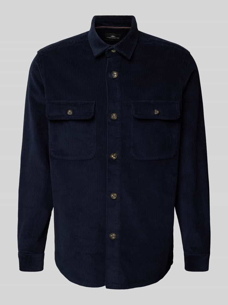 FYNCH-HATTON Overhemdjack met knoopsluiting, model 'Corduroy'