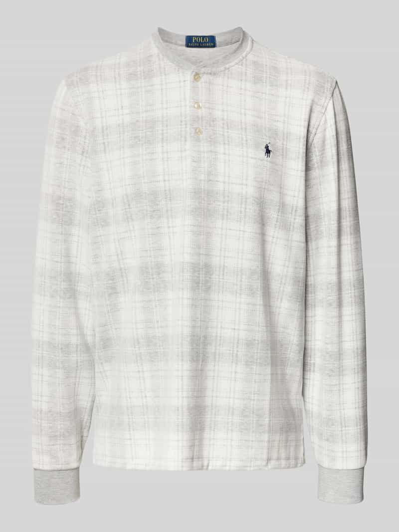 Polo Ralph Lauren Underwear Pyjamabovendeel met knoopsluiting en labelstitching