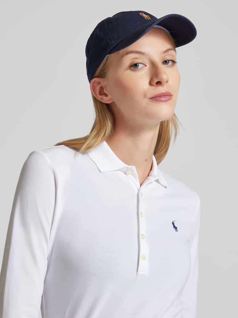 Polo Ralph Lauren Slim fit poloshirt met logostitching model 'JULIE'