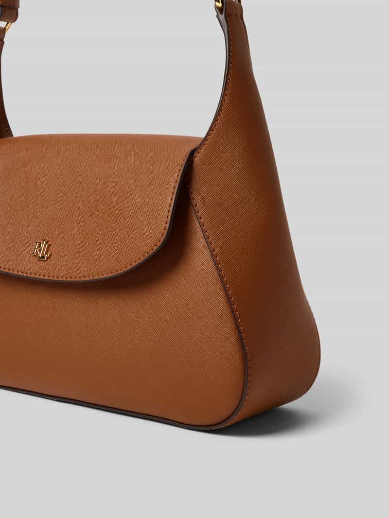 Lauren Ralph Lauren Leren handtas met labelapplicatie model 'SCHYLAR'