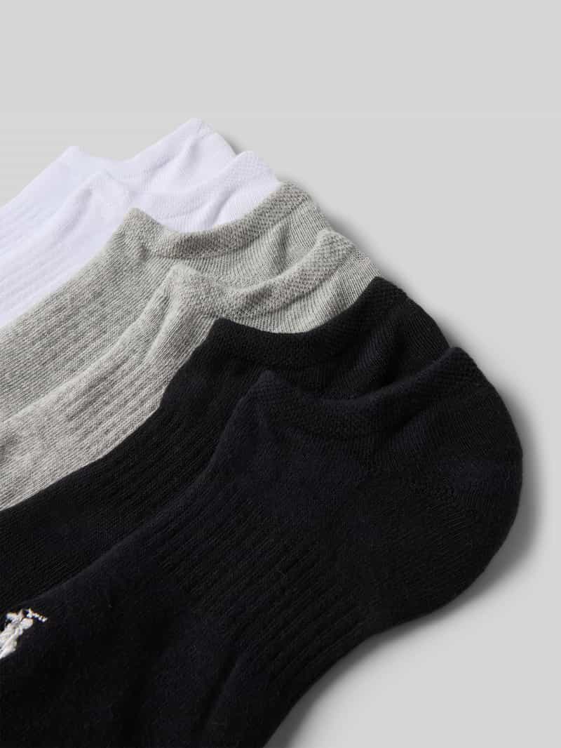 Polo Ralph Lauren Underwear Sneakersokken met labelstitching in een set van 6 paar